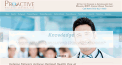 Desktop Screenshot of proactivwellnesscenters.com