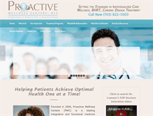 Tablet Screenshot of proactivwellnesscenters.com